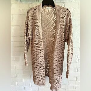 Jun & Ivy Size Small Tan Cardigan